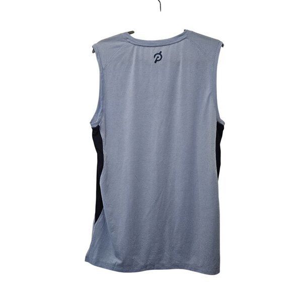 Peloton Blue 2 Tone Tank Top Shirt Mens Medium - Picture 3 of 4